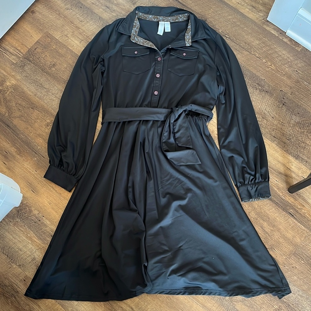 Matilda Jane paint by numbers brown dress size extra large